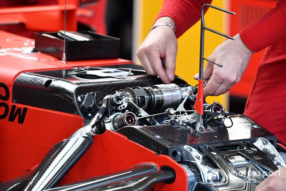 Detalle del Ferrari SF1000 