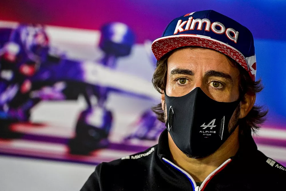 Fernando Alonso, Alpine F1 en conf&eacute;rence de presse