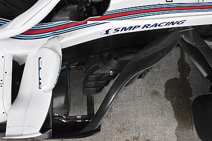 Williams: barge board modificata per migliorare la deludente FW41