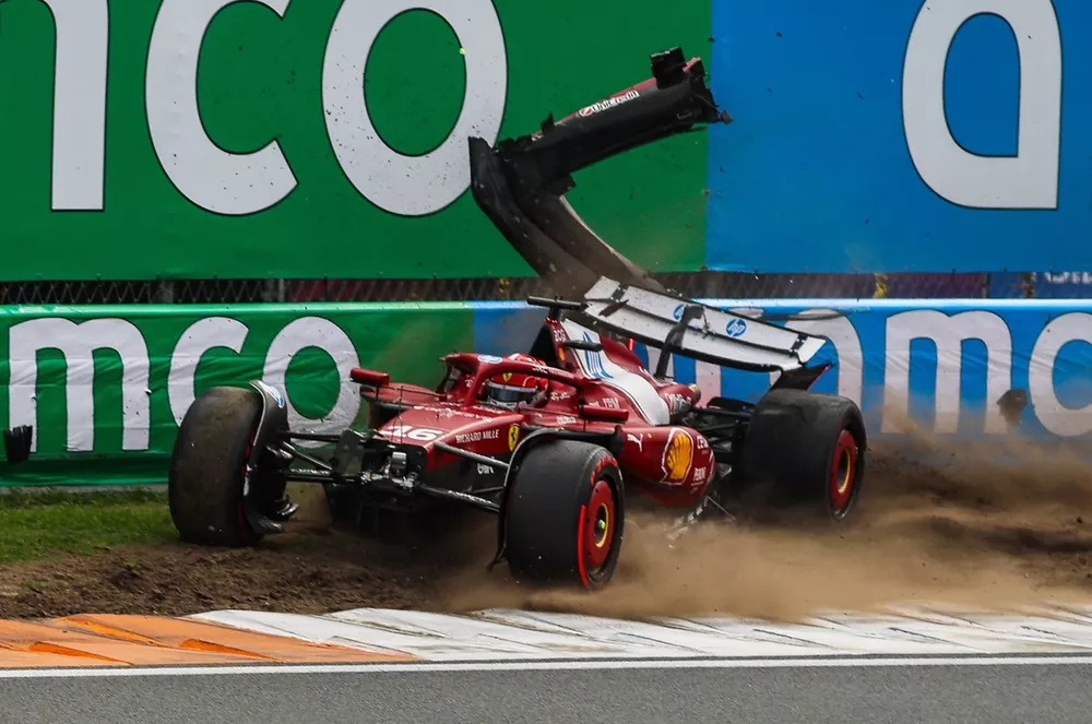 Charles Leclerc, Ferrari crash