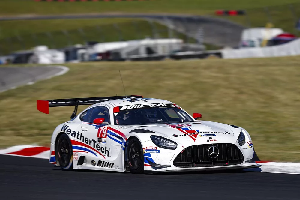 #79 WeatherTech Racing Mercedes AMG GT3, GTD PRO: Cooper MacNeil, Daniel Juncadella
