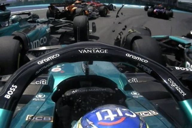 Accidente Miami sprint