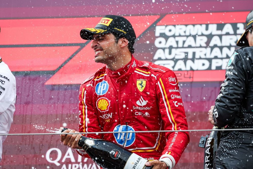 Podium: Carlos Sainz, Ferrari