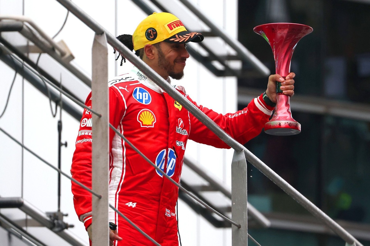 Lewis Hamilton explains why first Ferrari podium was one of the toughest of his career