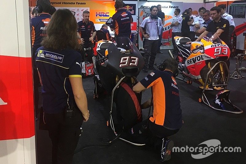 Marc Marquez, Repsol Honda Team con nuevo carenado aerodinámico