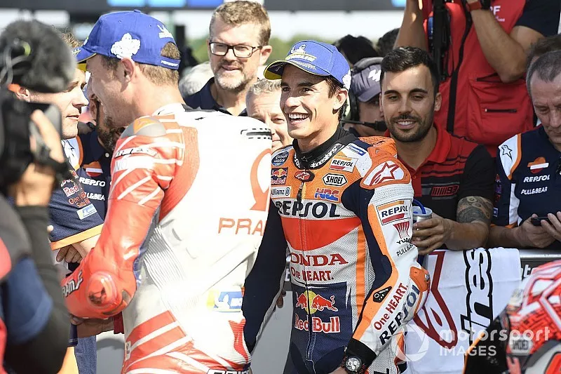 Le poleman Marc Marquez, Repsol Honda Team