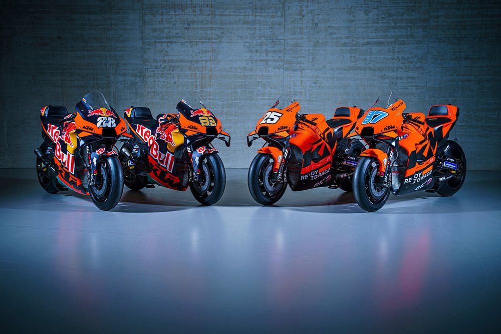 Red Bull KTM Factory Racing and KTM Tech3 bikes livery