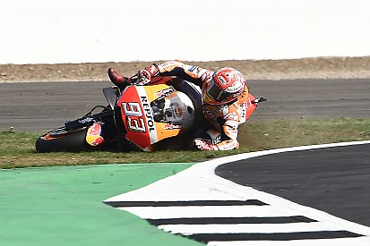 Marc Marquez: Freitagssturz, weil in Silverstone noch Gras wächst