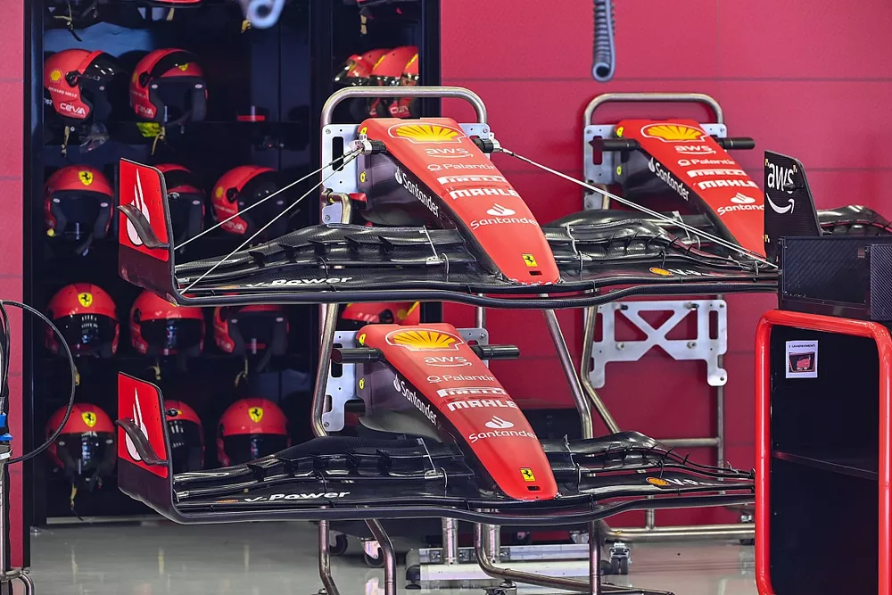 Les ailerons avant de la Ferrari SF-23