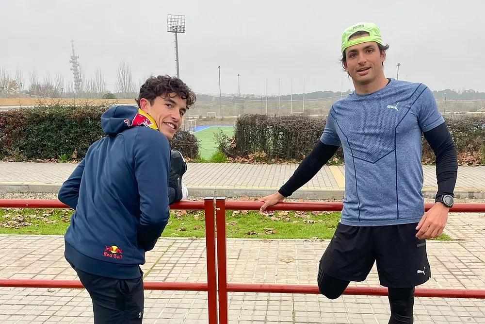 Marc M&aacute;rquez y Carlos Sainz