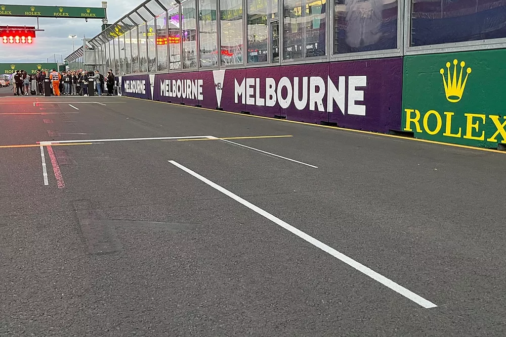 Starting grid lines