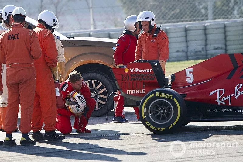 Sebastian Vettel, Ferrari SF1000 valt stil