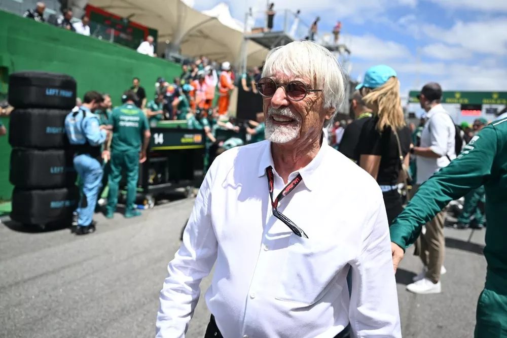 Bernie Ecclestone on the grid