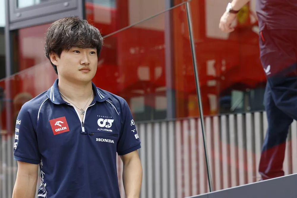 Yuki Tsunoda, AlphaTauri in the paddock