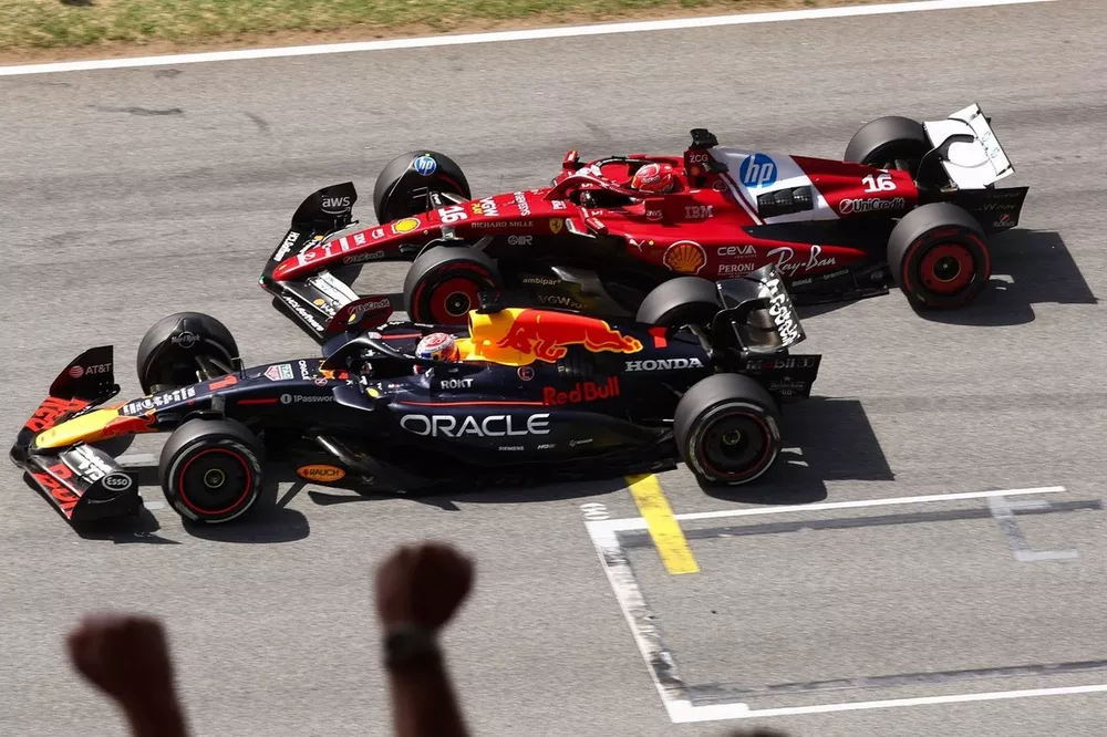 Charles Leclerc, Ferrari, Max Verstappen, Red Bull Racing