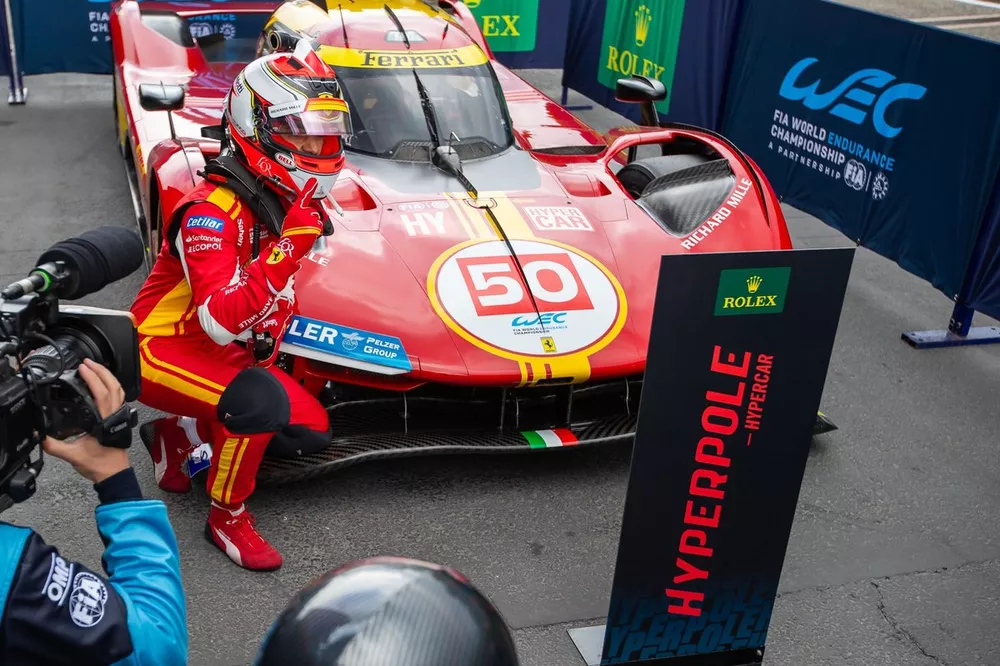Pole sitter #50 Ferrari AF Corse Ferrari 499P: Antonio Fuoco