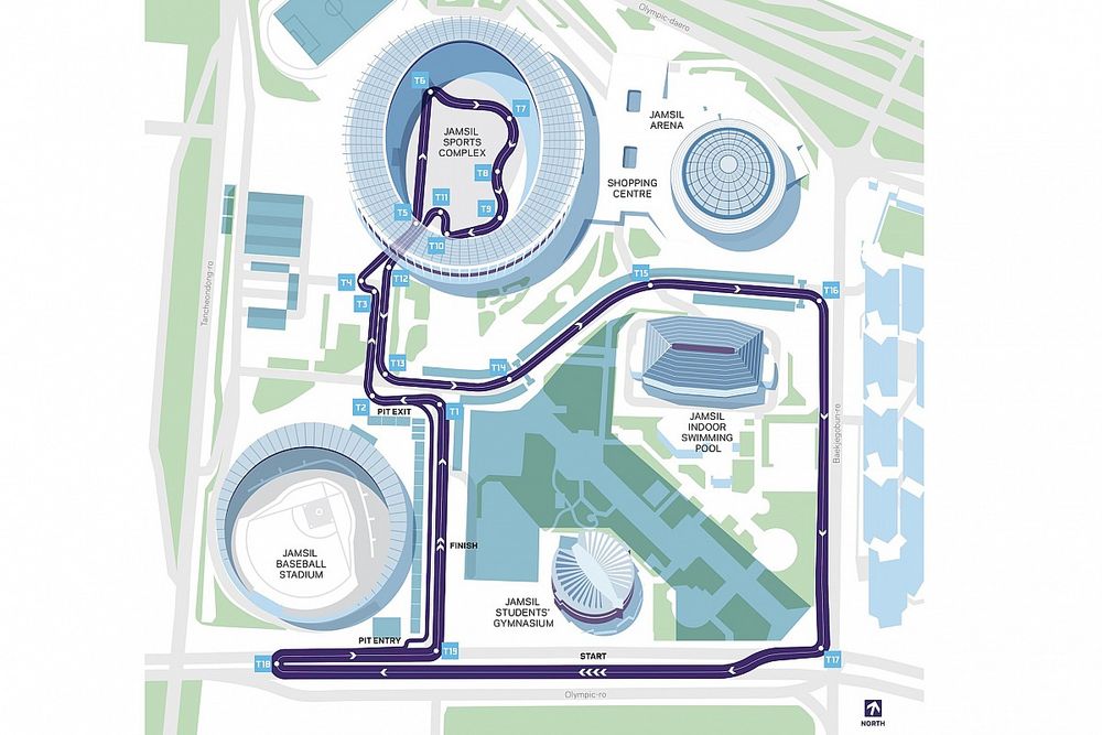 Mapa del circuito de Seúl