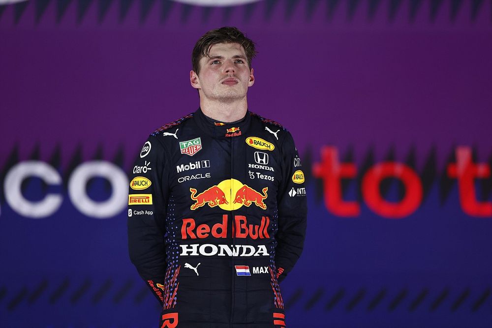 Podio: segundo lugar Max Verstappen, Red Bull Racing