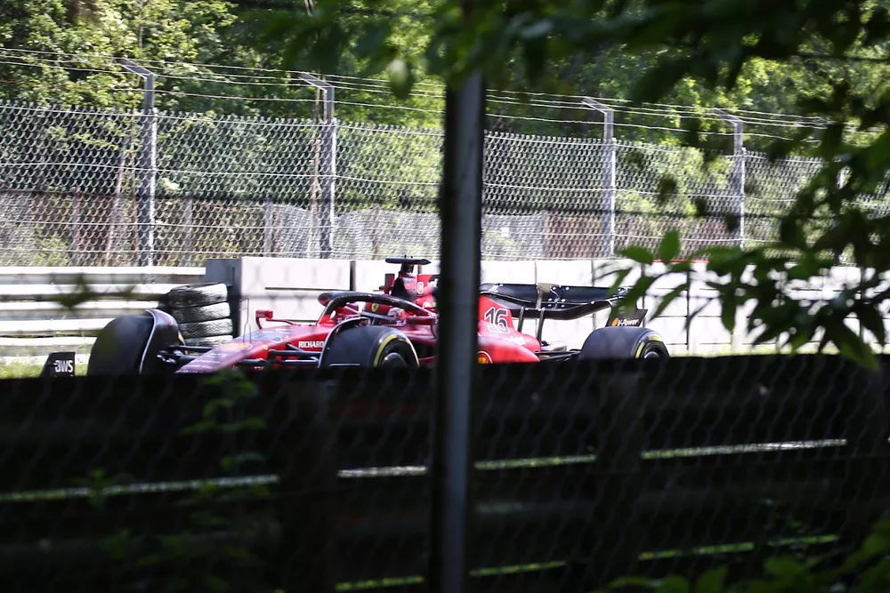 Charles Leclerc, Ferrari F1-75, during Filming day in Monza
