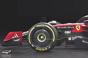 Los cambios del chasis para la nueva suspensión del Ferrari SF-23