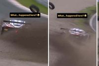 En tres ruedas, de costado y a toda velocidad: este expiloto de F1 hace la salvada del a&ntilde;o