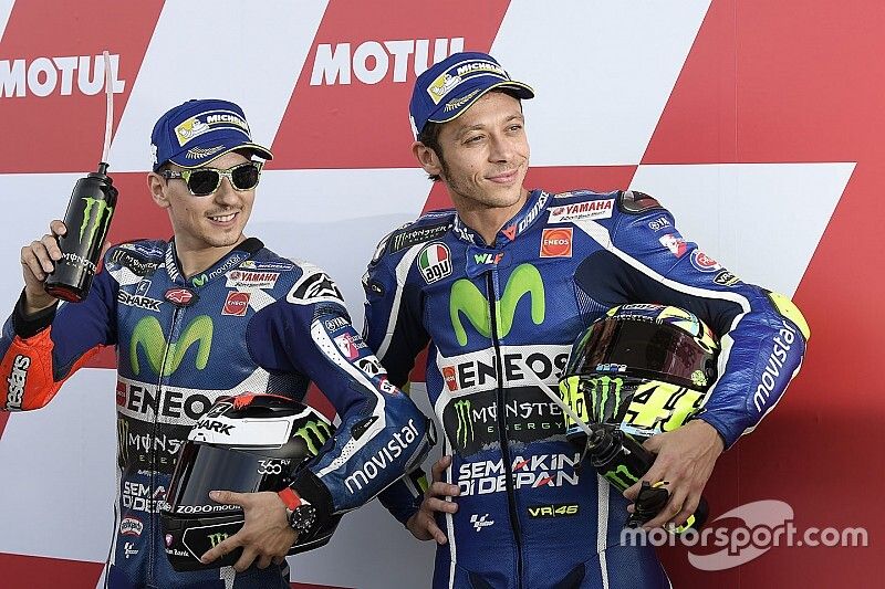 Pole. Jorge Lorenzo, Yamaha Factory Racing, tercero, Valentino Rossi, Yamaha Factory Racing