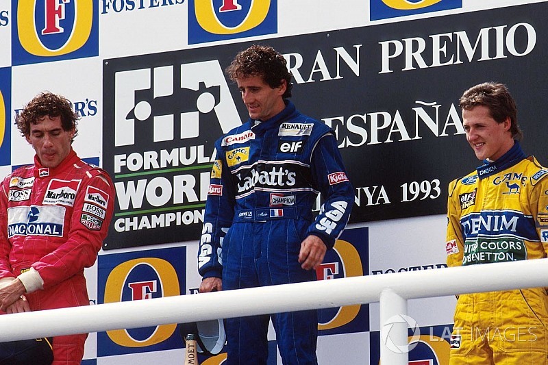 GALERÍA: hace 25 años un podio unió a tres grandes de F1