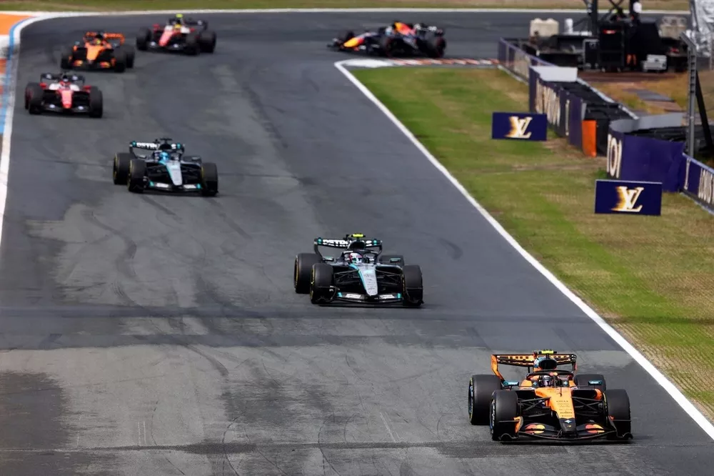 Andrea Kimi Antonelli, Mercedes, George Russell, Mercedes, Lando Norris, McLaren