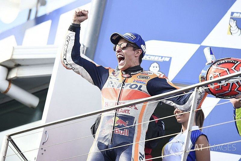 Podium ganador Marc Marquez, Repsol Honda Team