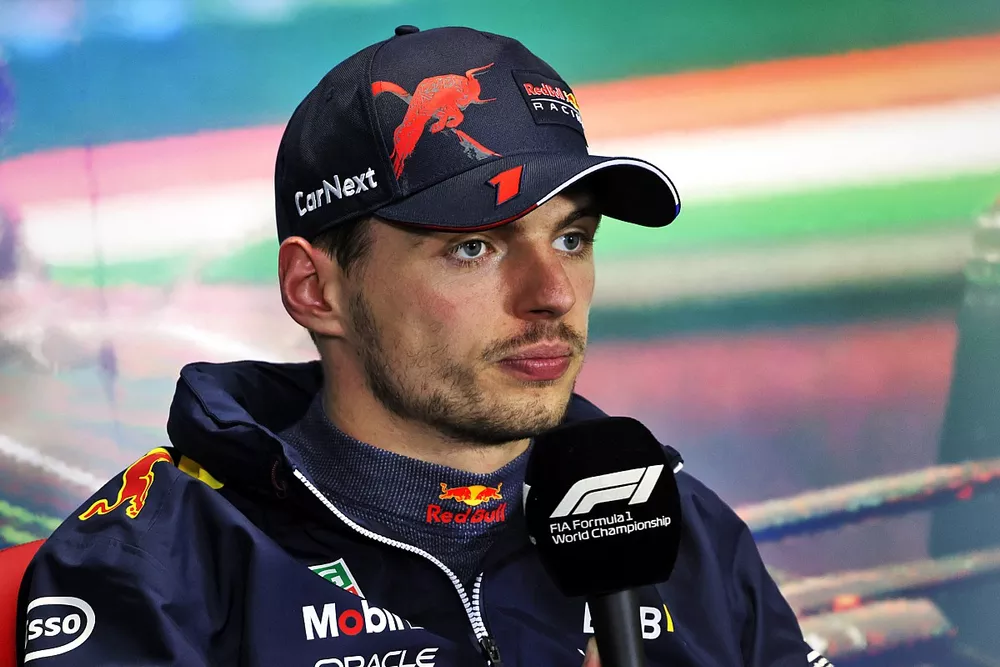 Max Verstappen, Red Bull Racing, 1st position, in the Press Conference