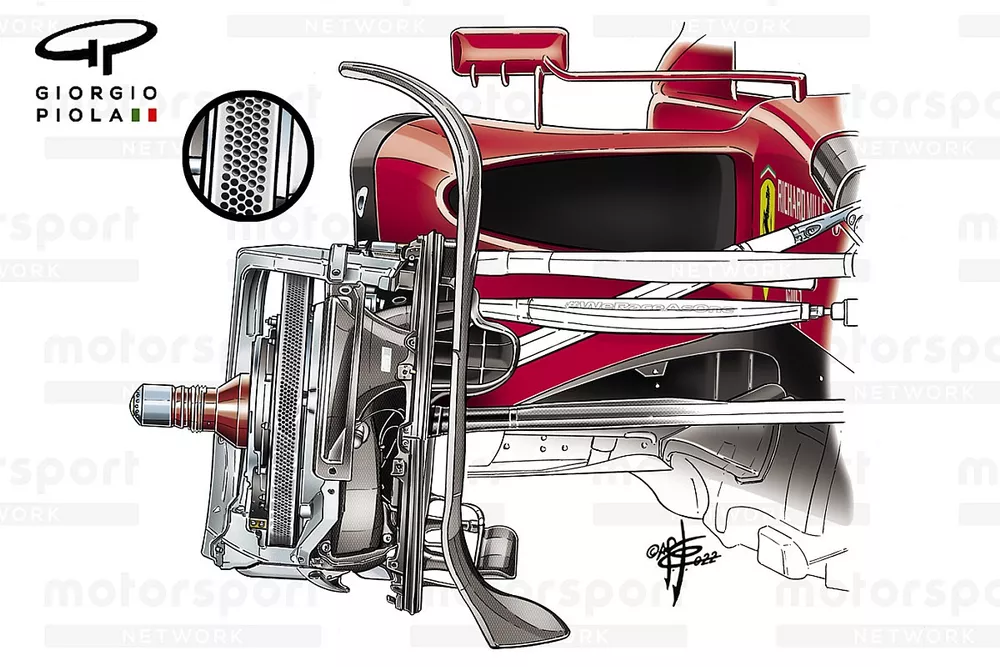 Ferrari F1-75 front brakes