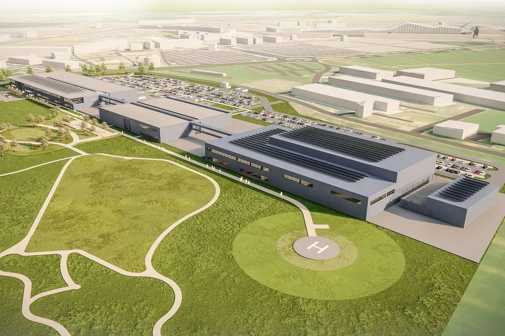 Il rendering della nuova factory Aston Martin a Silverstone 