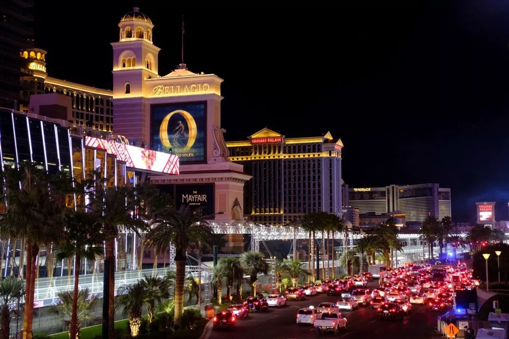 El boulevard de Las Vegas
