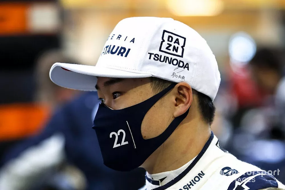 Yuki Tsunoda, AlphaTauri on the grid
