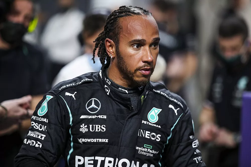 Pole man Lewis Hamilton, Mercedes