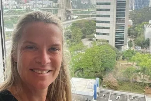 Mariana Becker, rep&oacute;rter de F&oacute;rmula 1 na Band