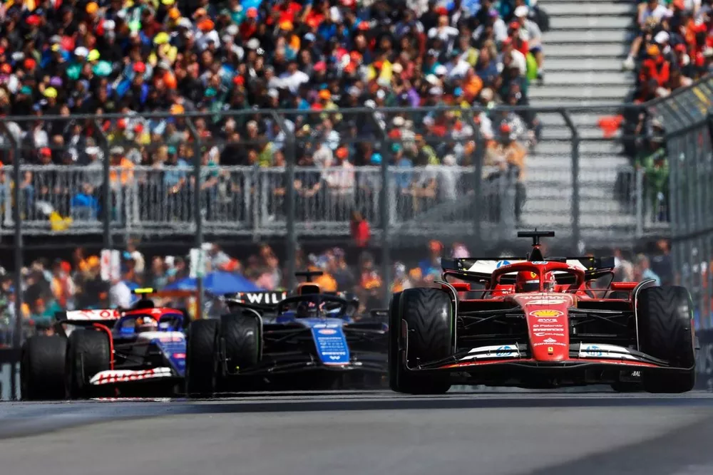 Charles Leclerc, Ferrari SF-24, Alex Albon, Williams FW46, Yuki Tsunoda, RB F1 Team VCARB 01