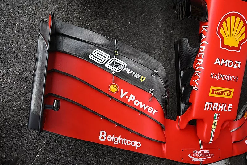 Ferrari SF90 voorvleugel detail