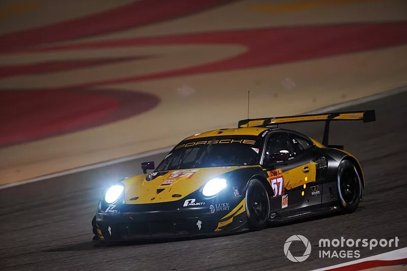 #57 Team Project 1 Porsche 911 RSR:  Ben Keating, Larry ten Voorde, Jeroen Bleekemolen 