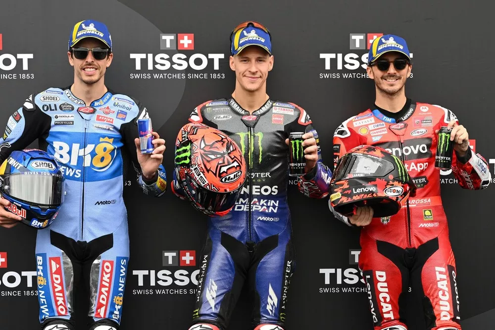 Fabio Quartararo, Yamaha Factory Racing, Alex Marquez, Gresini Racing, Francesco Bagnaia, Ducati Team