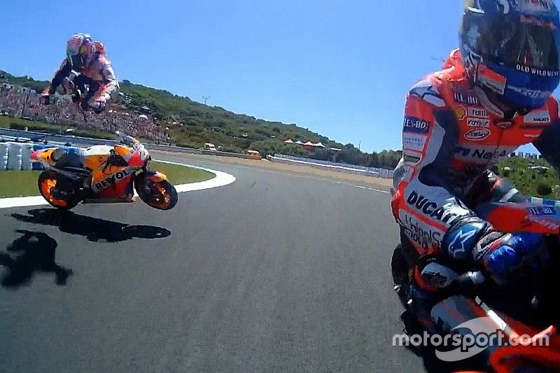Dani Pedrosa, Repsol Honda Team, ca&iacute;da