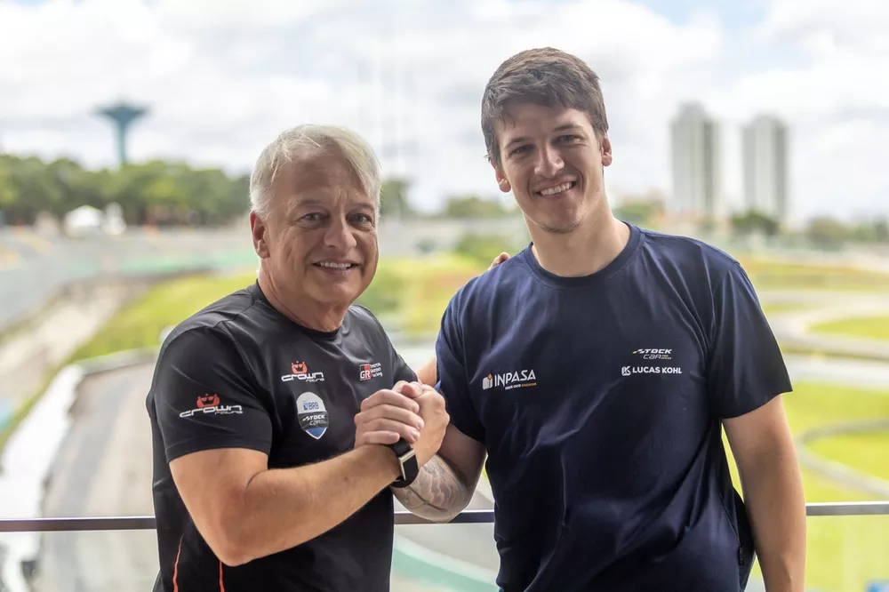 Lucas Kohl, An&uacute;ncio Crown Racing