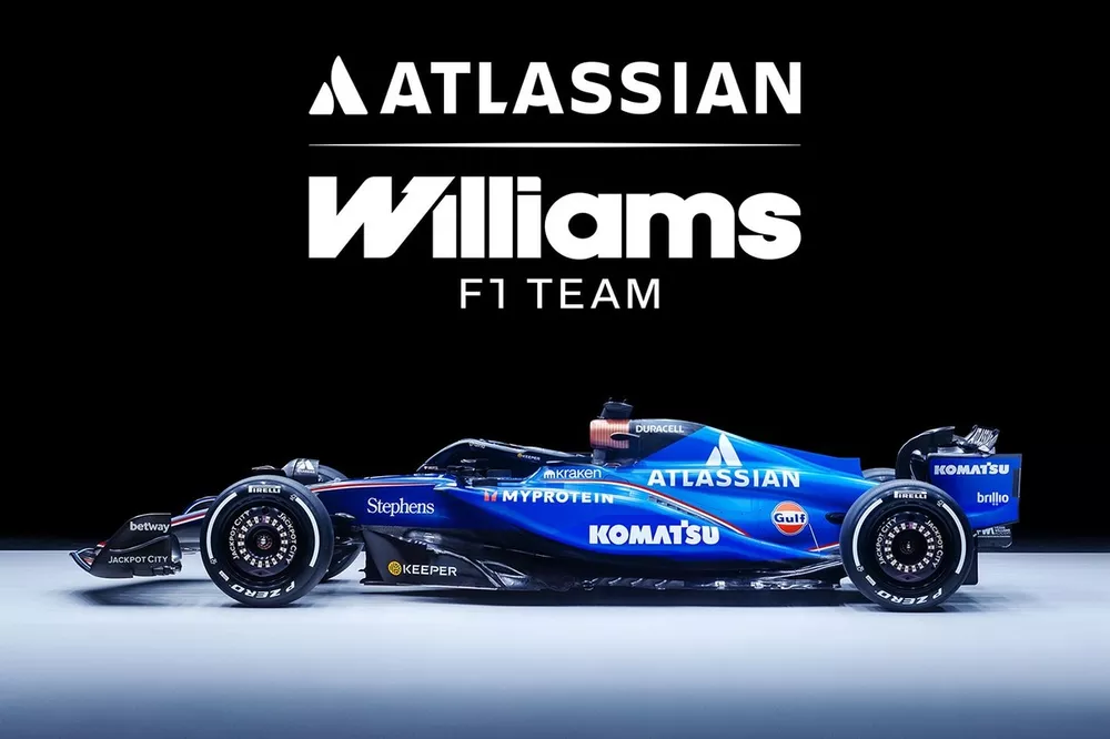 バルトロメオ品2026 ウィリアムズ　F1 ギャラリー】ウイリアムズF1の2026年型マシン『FW48』カラーリング チーム　スタッフ用　ポーチ バッグ