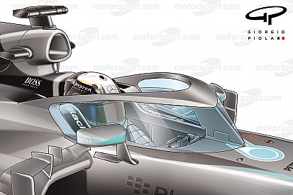 Formule 1 overweegt doorzichtig scherm aan boogconstructie toe te voegen