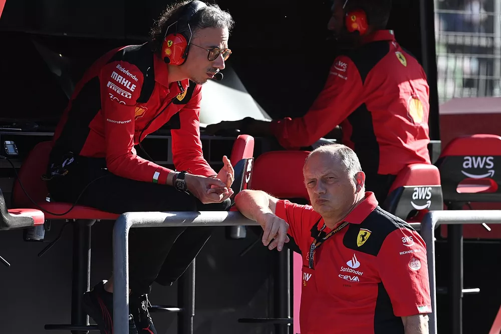 Laurent Mekies, Director de Competici&oacute;n, Scuderia Ferrari, Frederic Vasseur, Director de Equipo y Director General, Scuderia Ferrari