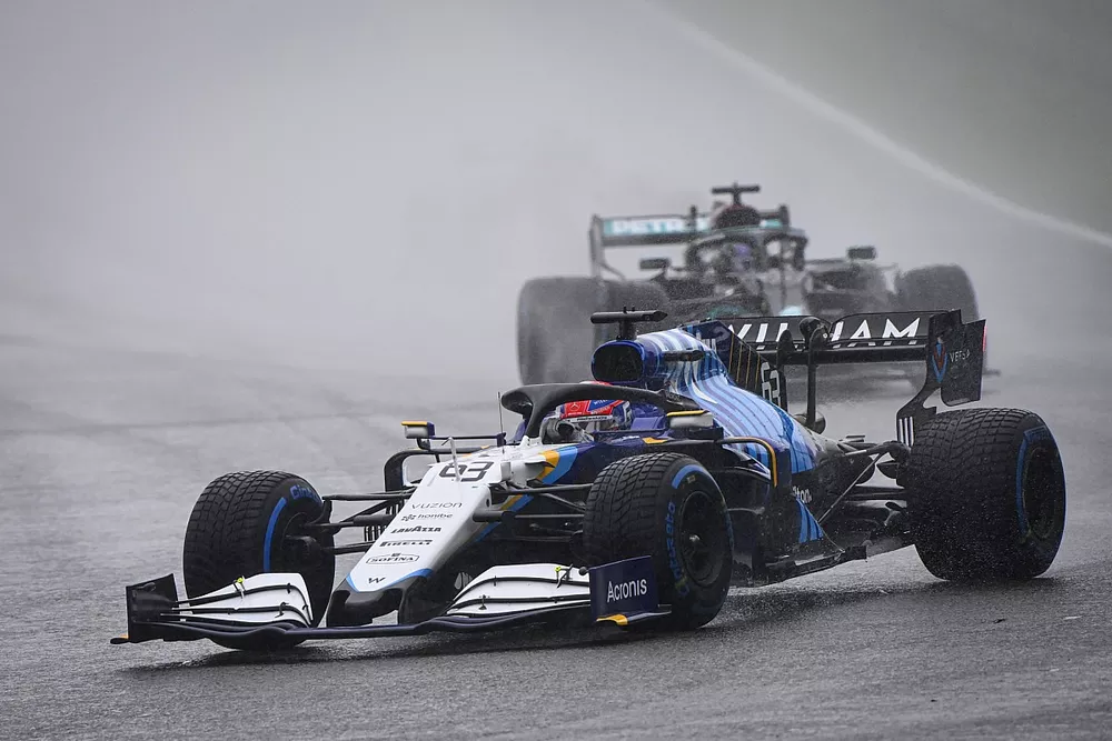 جورج راسل، ويليامز ولويس هاميلتون، مرسيدس

