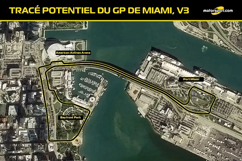 Trac&eacute; probable du GP de Miami V3