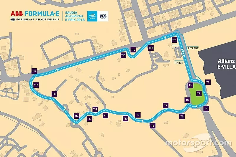 Ad Diriyah track layout