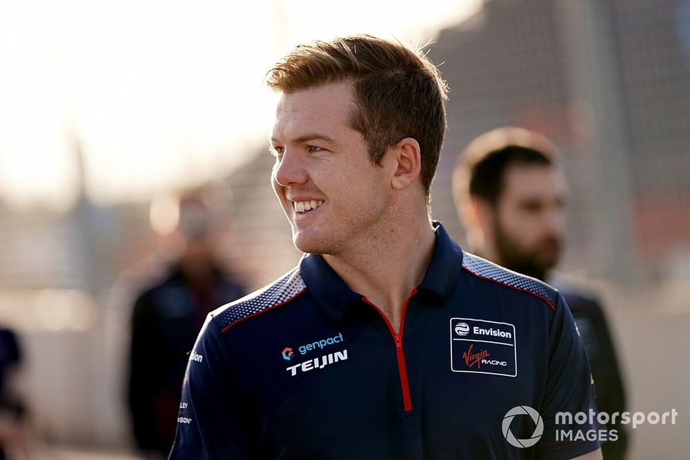 Nick Cassidy Virgin Racing on his track walk                                 