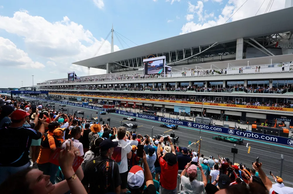 Inicio de la carrera sprint del GP de Miami de F1